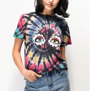 Sami Ryan Open Your Mind Tie Dye T Shirt MED